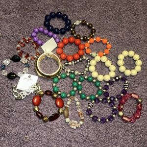 Bracelets different colors 1 for $3 & 2 for $5 the more you get better the price